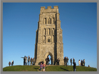 Walking on Glastonbury Tor